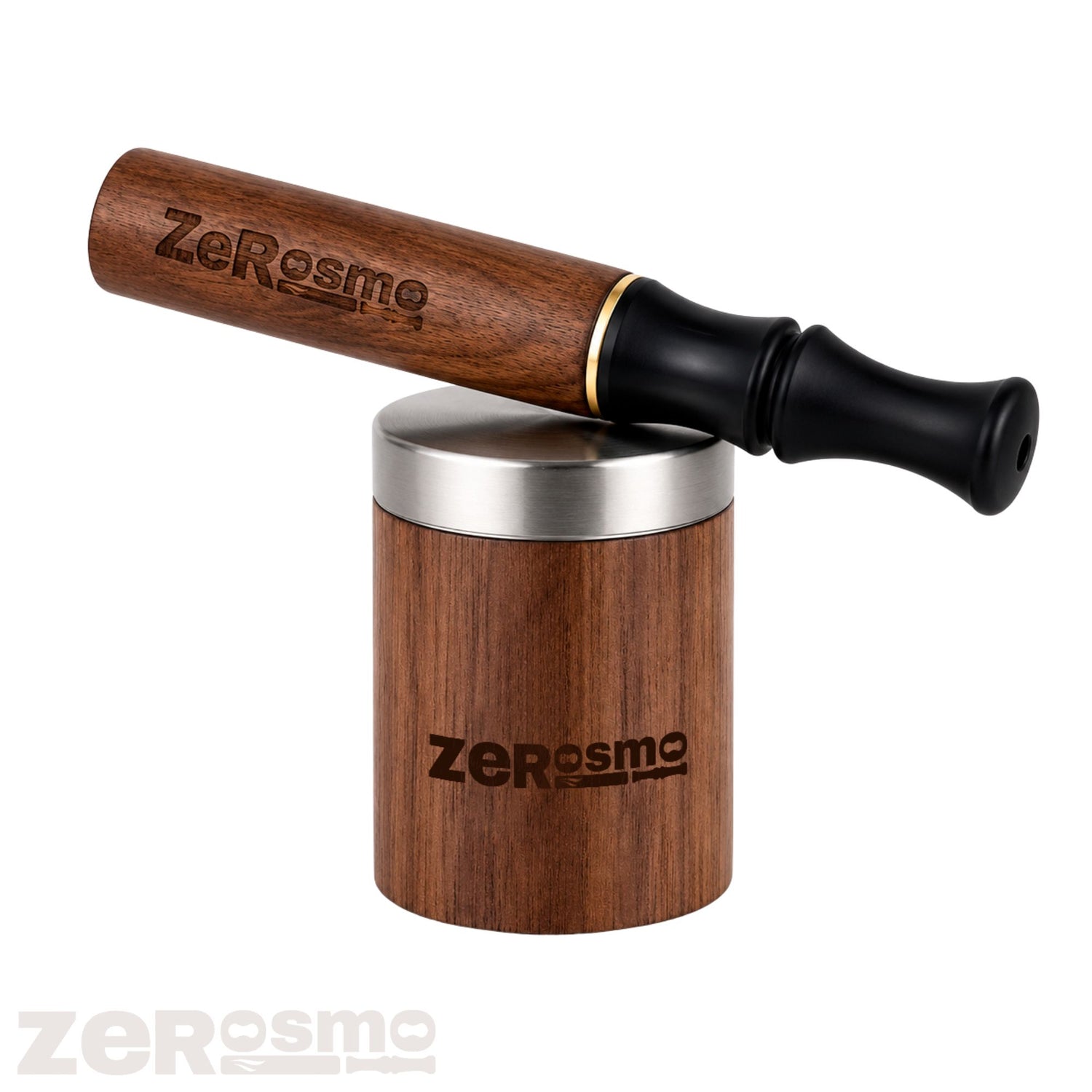 Zerosmo Walnut Black – Pack avec support + 2 SAVEURS